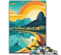Rio De Janeiro Cityscape 1000 Piece Jigsaw Puzzles for Teenagers Gifts, Family Game Stress Reliever Difficult Challenge Gifts for Friends And Family 1000pcs (50x75cm)