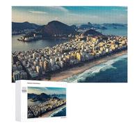 Rio De Janeiro Cityscape Decorative Jigsaw for Grown-Ups, 1000 PCS - Gift for Winter Evenings; for Couples, Friends And Family