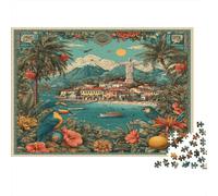 Rio De Janeiro Coastal Scenery, Carnival Elements Puzzle 70x50cm/1000pcs Puzzles, Die Für Erwachsene Und Personen Ab 14 Jahren Geeignet Sind