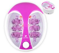 Rio Delux Foot Spa Bath Massager with HydroJets, Heat, Bubbles, Vibration, Aromatherapy Diffuser, 6 Rollers, Temperature Control, Infrared Relief, Pumice Stone - fits All Foot Sizes (Purple)