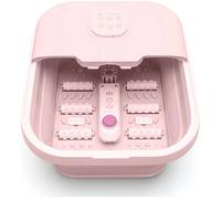 RIO Deluxe Foldaway Foot Spa & Massager - Pink, Pink