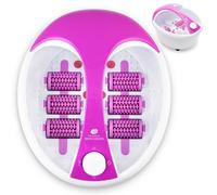 Rio Delux Foot Spa Bath Massager with HydroJets, Heat, Bubbles, Vibration, Aromatherapy Diffuser, 6 Rollers, Temperature Control, Infrared Relief, Pumice Stone - fits All Foot Sizes (Purple)