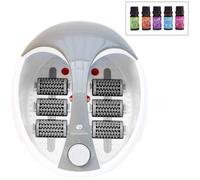 Rio Deluxe Foot Spa Bath & Massager with Essential Oils, White