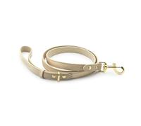 Rio Dog Leash Vegan Leather Color Gold 4ft
