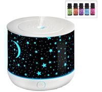 RIO Dream Time Portable Aroma Diffuser, Humidifier & Night Light - White