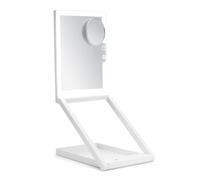 Rio Dressing Table Make Up Mirror, LED Lights, Foldable Vanity Mirror with 10x Magnification, USB Rechargeable, Dimmable Lights and Adjustable Angle