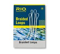 Rio Fly Fishing Braided Loops Lines 8-12 4 Pack Fly Tying Equipment, White, Large