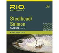 RIO Fly Fishing Salmon/Steelhead 9' 10Lb Leaders (Pack 3), Glacial Green