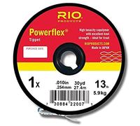 Rio Fly Fishing Tippet Powerflex 2X Tippet 30Yd 10Lb Fishing Line, Clear