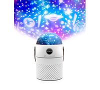 Rio Galaxy Projector Childrens Essential Oil Diffuser, Humidifier & Night Light in White RIO White