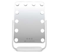 Hollywood Glamour Lighted Dressing Table Mirror RIO White One Size