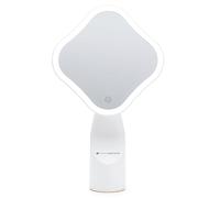 Rio Illuminated Full Size USB Rechargeable Makeup Mirror with LED Lights - 3 Light Settings, Touch Control, 360° Rotation, Sleek Design, Vanity Beauty Mirror for Dressing Table & Travel Use