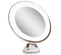 Rio Beauty Makeup Mirror HD Illuminated - 1x & 5x Magnification - Rose Gold
