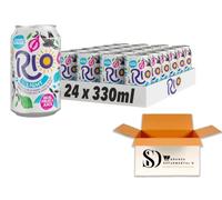 Rio Light Soft Drink 24 x 330ml Cans Low Calorie Tropical Fruit Sparkling Beverage | Refreshing Mixed Fruit Fizzy Drink | Light Soft Drink Multipack