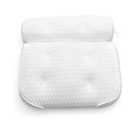 Rio Luxury Spa Bath Pillow Ergonomic Design with 3D Air Mesh Technology and 6 Suction Cups Helps Support Head Neck Back Shoulder Fits All Baths