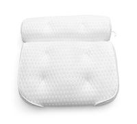 Rio Luxury Spa Bath Pillow Ergonomic Design with 3D Air Mesh Technology and 6 Suction Cups Helps Support Head Neck Back Shoulder Fits All Baths