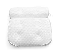 Rio Luxury Spa Bath Pillow Ergonomic Design - Soft 3D Air Mesh Technology & 6 Strong Suction Cups Help Support Head Neck Back Shoulder Home Relaxation Routine, Fits All Baths, Quick Dry Hook