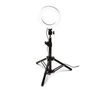Rio Makeup Perfector LED Ring Light in Black