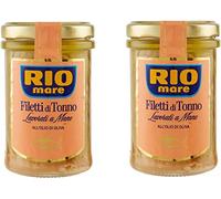 Rio Mare Fillet Tuna Fish Yellowfin Tuna in Olive Oil Jar 180g 6.34oz, Pack of 2