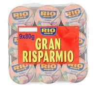 Rio Mare - Olive Oil Tea - Yellow Pine Quality - 9 x 80g Latex