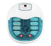 Rio Foot Spa Bath with 6 Motorised Massage Rollers, 450W Heat, Temperature Control, Hydrotherapy Bubble Massage, 3 Pedicure Attachments, 2 Aromatherapy Compartments, Carry Handle