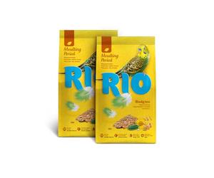 RIO Mousing Food for Budgies | Double Pack | 2 x 500 g | Complete Feed for Budgies in Mauser | Specially designed to meet the needs during moulting