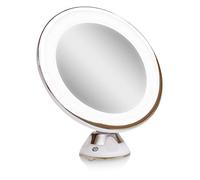 Rio Multi-Use LED Illuminated Makeup Mirror - 5x Magnification, 360° Swivel, Suction Mount, USB/Battery Powered, Tabletop or Wall Use - Bright Light-Up Mirror for Beauty, Grooming, Travel & Home