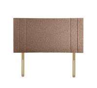 RIO Padded Lined Divan Bed Headboard | Chenille Fabric King size Headboard for bed frames | Elegant design wooden material headboards for beds (Mink,5ft king H-20inch)