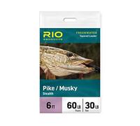 RIO Pike/Musky Tapered Leader 6ft - Fluoro (80lb)