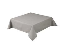 Rio Plain Tablecloth Cotton Rich in 8 Stunning Zesty Colours and 5 Sizes (Grey (80071), 132x132cm (52x52") Square)