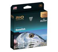 RIO PRODUCTS Elite WF9F Bonefish Fly Fishing Line, Designed with a Long Head and Back Cone for Precise Presentations on Scary Fish, Light Sand/Orange/Blue, 100 Feet