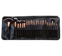 Rio Professional Cosmetic Makeup Brush Set, Full 24 Piece Cosmetic Kit with Soft Synthetic Bristles, Eyeshadow, Foundation, Contour & Lip Brushes, Travel Pouch Included, Beginner Friendly Beauty Tools