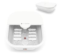 Rio Revive & Refresh Foot Spa Bath Massager, 500W Heater & Keep Warm Function, 8 Massage Rollers, Vibration & Red Light, Pumice Stone, Folds Flat