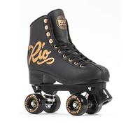 Rio Roller Quad Skates Adult Unisex Roller Skates Pink (Rose Black), 8 UK (42 EU)