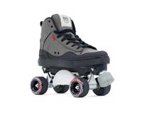 Rio Roller Ramp Quad Skates, Grey UK 8A / EU 42, Perfect for Skatepark and Street Skating, Fitted with CIB Slide Blocks, 2.75" Wide Trucks and Created with Recycled Materials