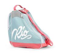 Rio Roller Roller Script Skate Bag, Unisex Adults’ Canvas and Beach Tote Multicolour (Teal/Coral), 24x15x45 cm (W x H L)