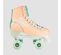 Rio Roller Script Quad Skates Peach/Green - Unisex L