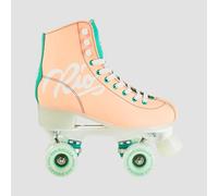 Rio Roller Script Quad Skates Peach/Green - Unisex S