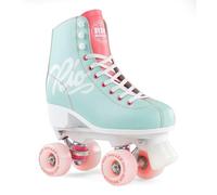Rio Roller Script roller skates, teal and coral, (39.5)