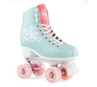 Rio Roller Script skates, teal, coral (35.5)