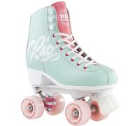 Rio Roller Script skates, teal, coral (35.5)