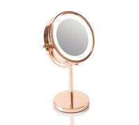 Rio 1x & 5x Rose Gold Illuminated Magnifying Make Up Cosmetic Mirror