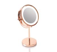Rio Rose Gold Double Sided Led Cosmetic Mirror Rose Gold