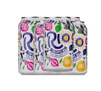 Rio Soft Drink 330ml Cans - Lightly Sparkling Tropical Fruit Juice Drink with Mango, Guava, Passion Fruit, and Orange (16x Rio Tropical Cans 330ml)