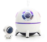 Rio Spaceship Explorer Childrens Essential Oil Diffuser, Humidifier & Night Light in White RIO White
