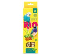 RIO Sticks for Budgies and Exotic Birds Supergreens and Algae, 2x40 g -- Tasty Treat for Active Birds
