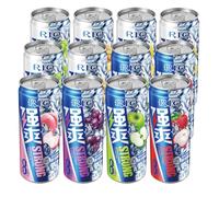 RIO Strong Cocktail, Vodka & Fruit Juice Cans, Ready to Drink, ABV 8%, Pre-Mixed, Natural, Vegan, Gluten-Free Alcohol Drinks, Low Sugar, 7 Assorted Flavors Cocktail include Pineapple Lemon-12 x 330ml
