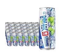 RIO Strong Cocktail, Vodka & Fruit Juice Cocktail Cans, ABV 8%, Ready to Drink, Pre-Mixed CocktailCans, Natural, Vegan Gluten Free Alcohol Drinks, Sugar Free, Party, 24 x 330ml Can-White Grape