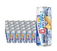 RIO Strong Cocktail, Vodka & Fruit Juice Cocktail Cans, ABV 8%, Ready to Drink, Pre-Mixed CocktailCans, Natural, Vegan Gluten Free Alcohol Drinks, Sugar Free for Party, 24 x 330ml Can-Pineapple