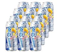 RIO Strong Premixed Cocktail, Ready To Drink, 12 x 500 ml Cans, 8% ABV, Sugar-Free, Vodka & Fruit Juice Cocktail Cans 强爽, Vegan Alcohol Drinks for Any Occasion-Lemon